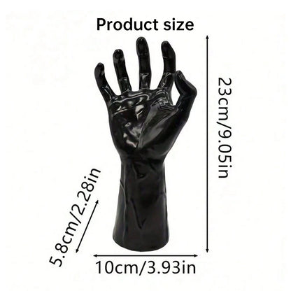 Gothic Halloween Indoor Decor: 12-Pack Bat Sticker Wall Hangings (Spooky Hands & Lit Candles) for Gothic Walls